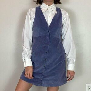 Blue Corduroy Free People Dress